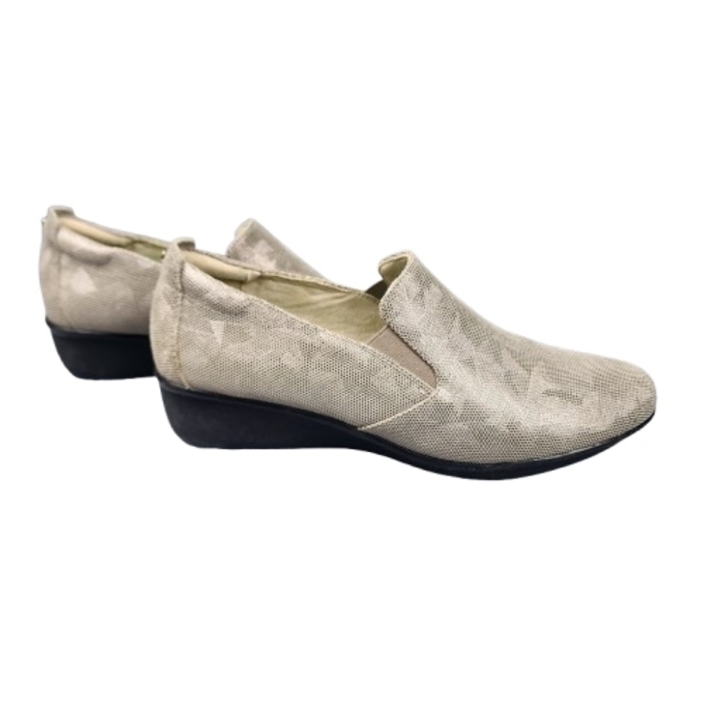 Revere Jamaica Women’s 10/EU 41 Champagne Angel Leather Comfort Slip On Loafer